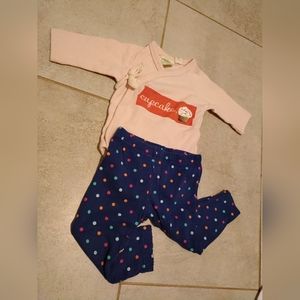 Cupcake Outfit Baby Girl 0-3mo